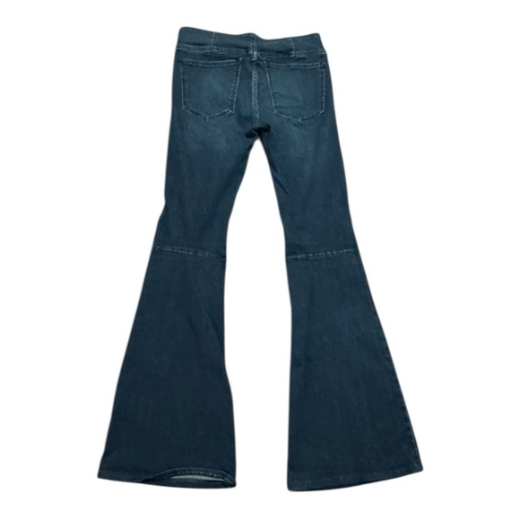 We The Free Dark Blue Flare Jeans Penny FP People Festival Sz 27 Concert Hippie - Picture 4 of 8